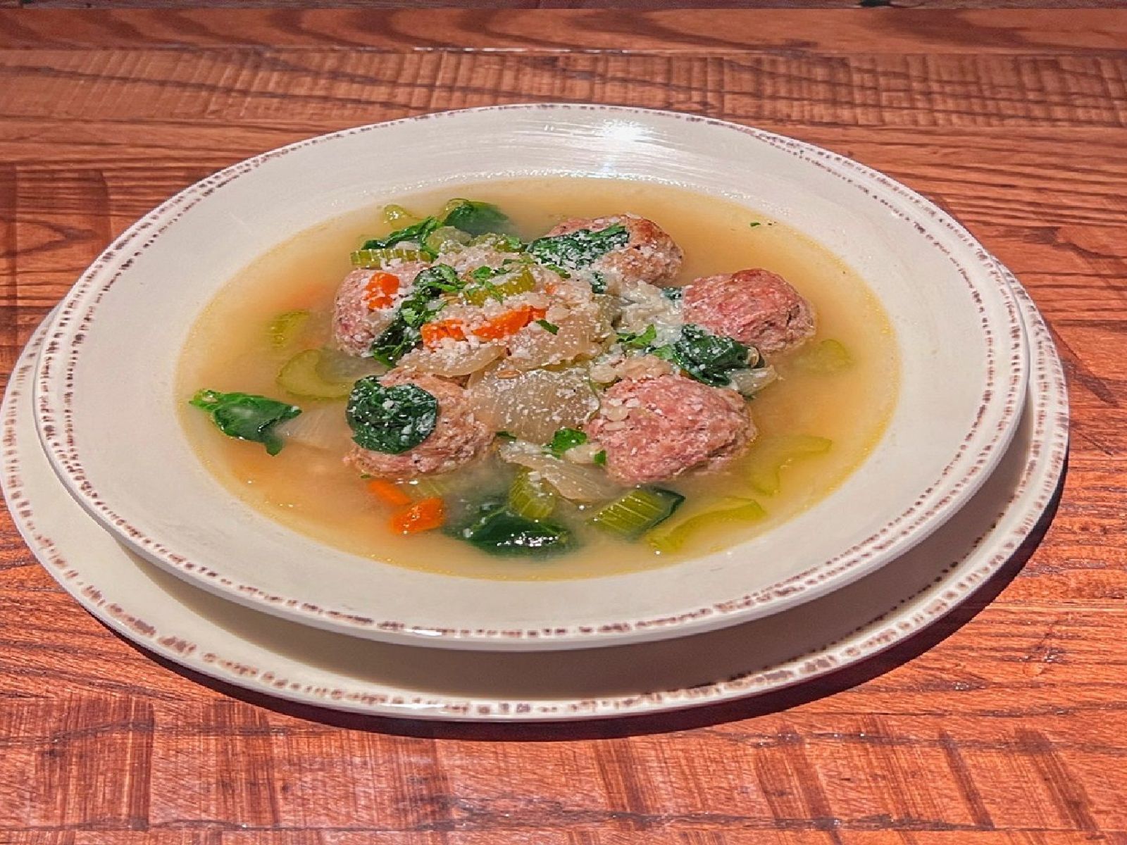 Order Meatball Soup food online from Angelo's Wine Bar store, Chicago on bringmethat.com