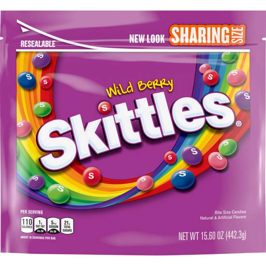 Order Skittles Candy Wild Berry Sharing Size (15.6 oz) food online from Rite Aid store, Eugene on bringmethat.com