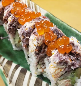 Order Snow Crab Roll (8 pcs) food online from Kanbu Sushi Downtown store, Ann Arbor on bringmethat.com