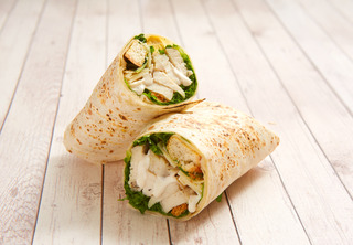 Order Chicken Caesar Wrap food online from Green Leaf's and Bananas store, Concord on bringmethat.com