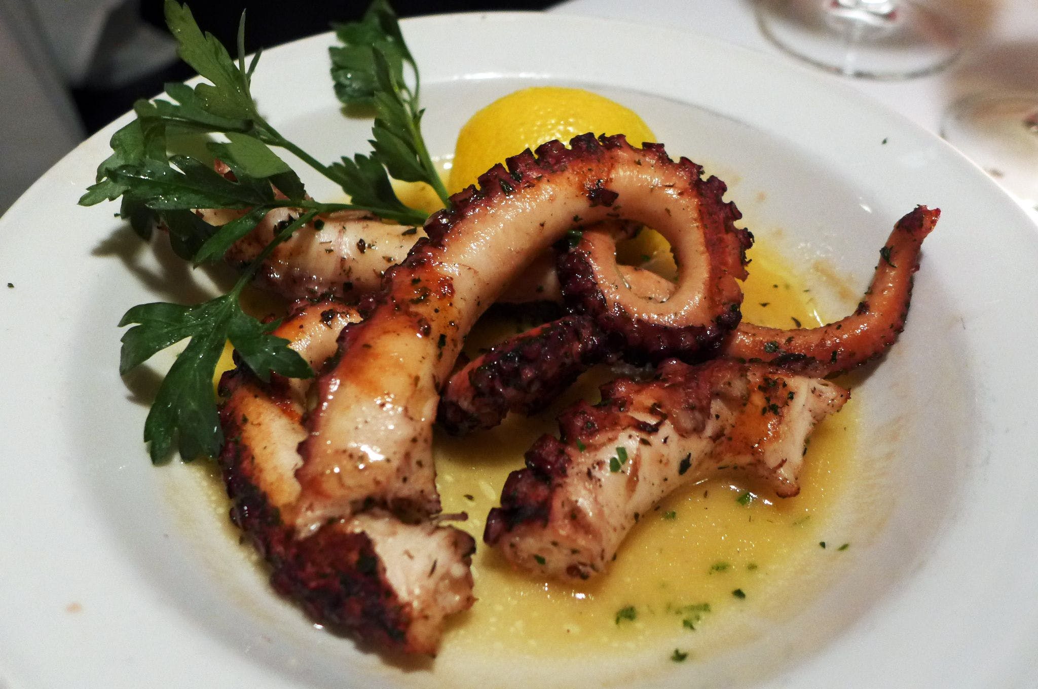 Order Grilled Octopus - Hot Appetizers food online from Greek Island Grill store, Hackensack on bringmethat.com