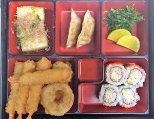 Order Bento Shrimp Tempura Lunch food online from Mochi Sushi store, Sugar Land on bringmethat.com