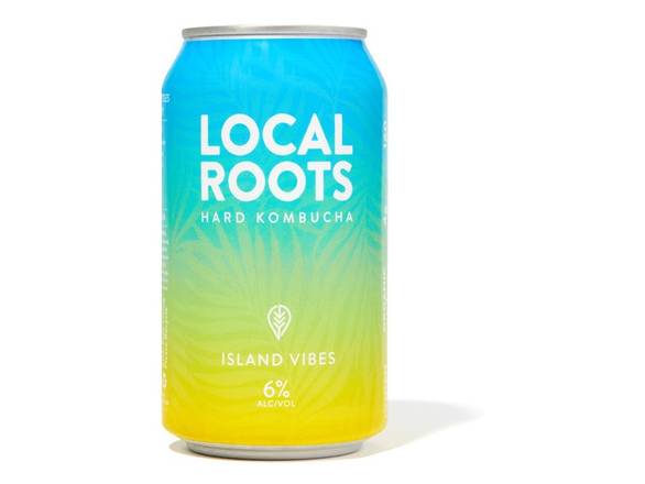 Order Local Roots Kombucha Island Vibes - 6x 12oz Cans food online from Wine Expo store, Santa Monica on bringmethat.com