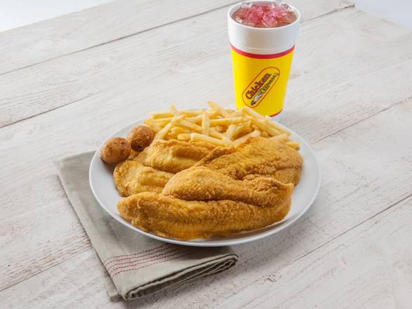 Order 2 Piece Fish Combo food online from Express Chicken store, Dallas on bringmethat.com