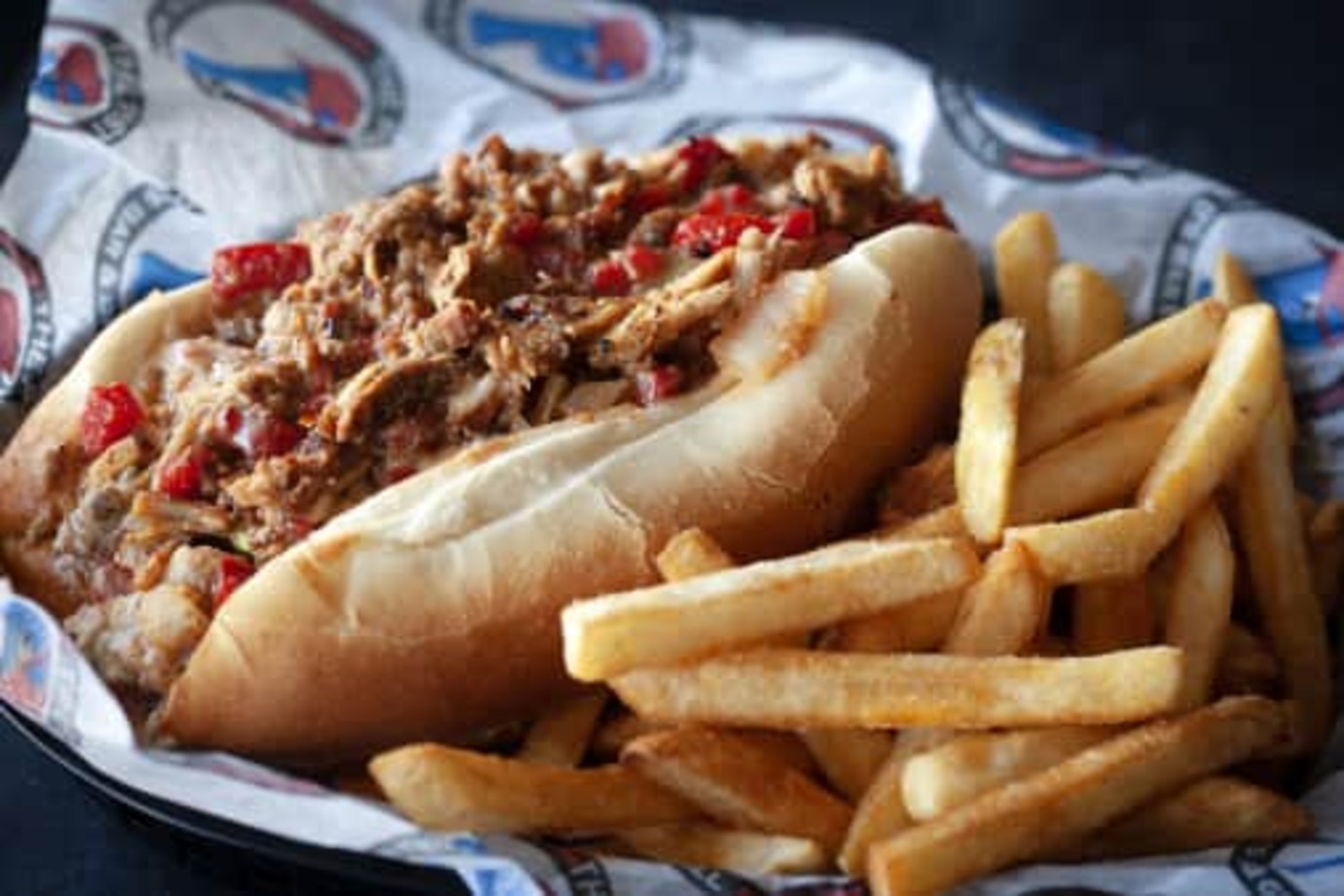 Order BBQ Pulled Pork Cheesesteak food online from The Post Sports Bar & Grill store, Maplewood on bringmethat.com