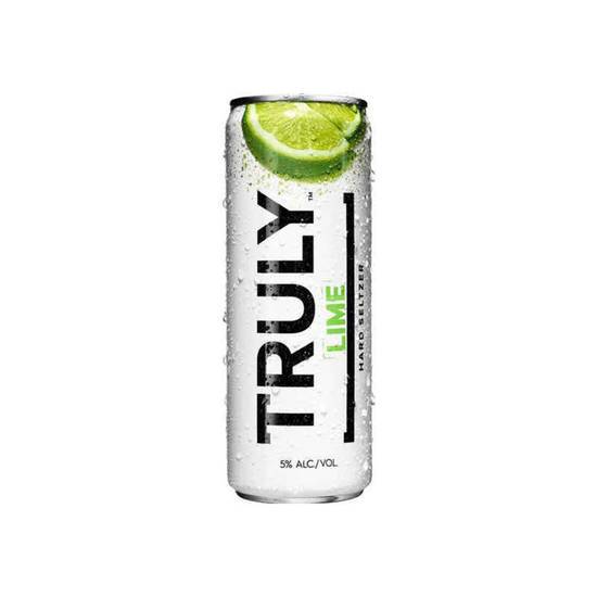 Order Truly Spiked & Sparkling - Lime 6 pack | 5% abv food online from Pink Dot Logan Heights store, San Diego on bringmethat.com