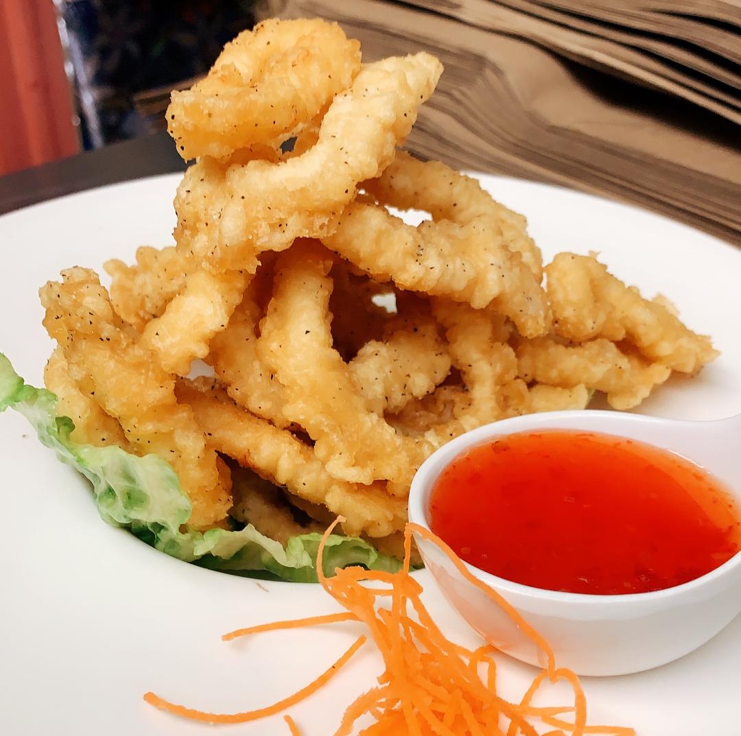 Order Fried Calamari food online from Blue Wazabi store, Madison on bringmethat.com