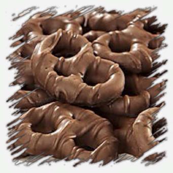 Order Small Chocolate Covered Pretzels food online from Gene & Boots Candies store, Perryopolis on bringmethat.com