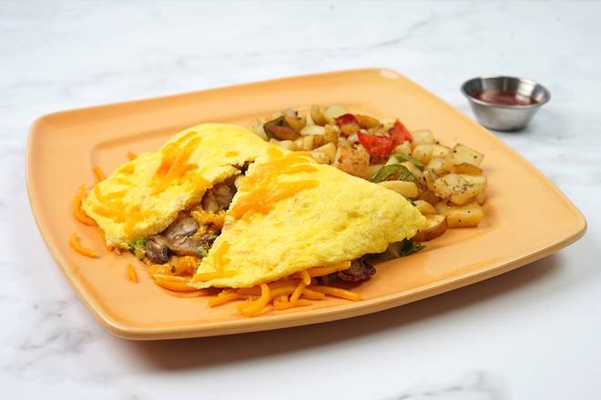 Order A.B.C. Omelette food online from Polly Pies store, Los Alamitos on bringmethat.com