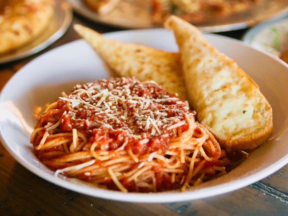 Order Spaghetti food online from Palio Pizza Cafe store, Allen on bringmethat.com