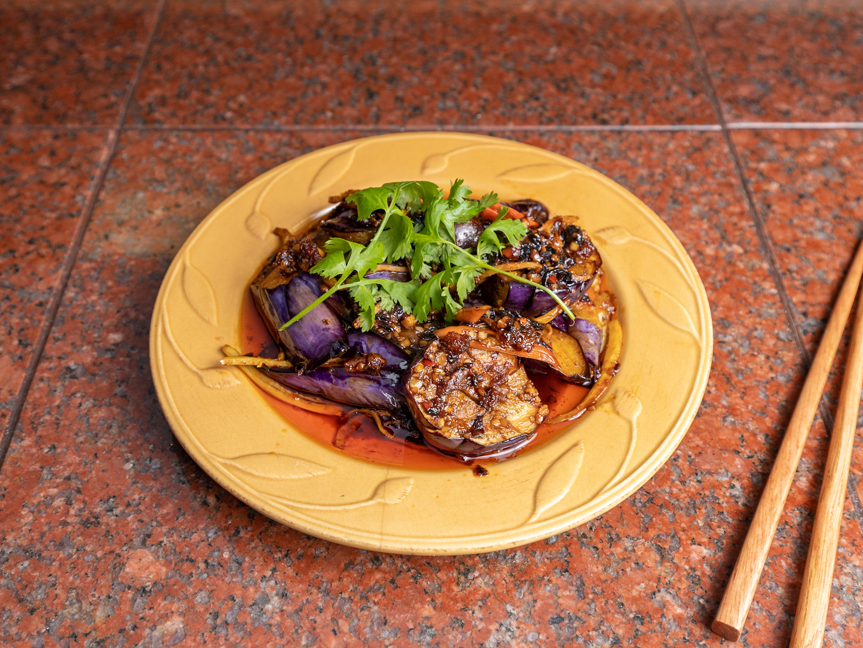 Order Spicy Eggplants (Pad Ma Kheur) food online from Thai Power Restaurant store, Daly City on bringmethat.com