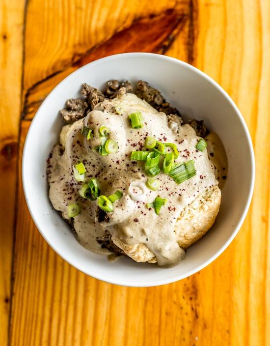 Order Biscuits and Gravy food online from Cleveland Vegan store, Lakewood on bringmethat.com
