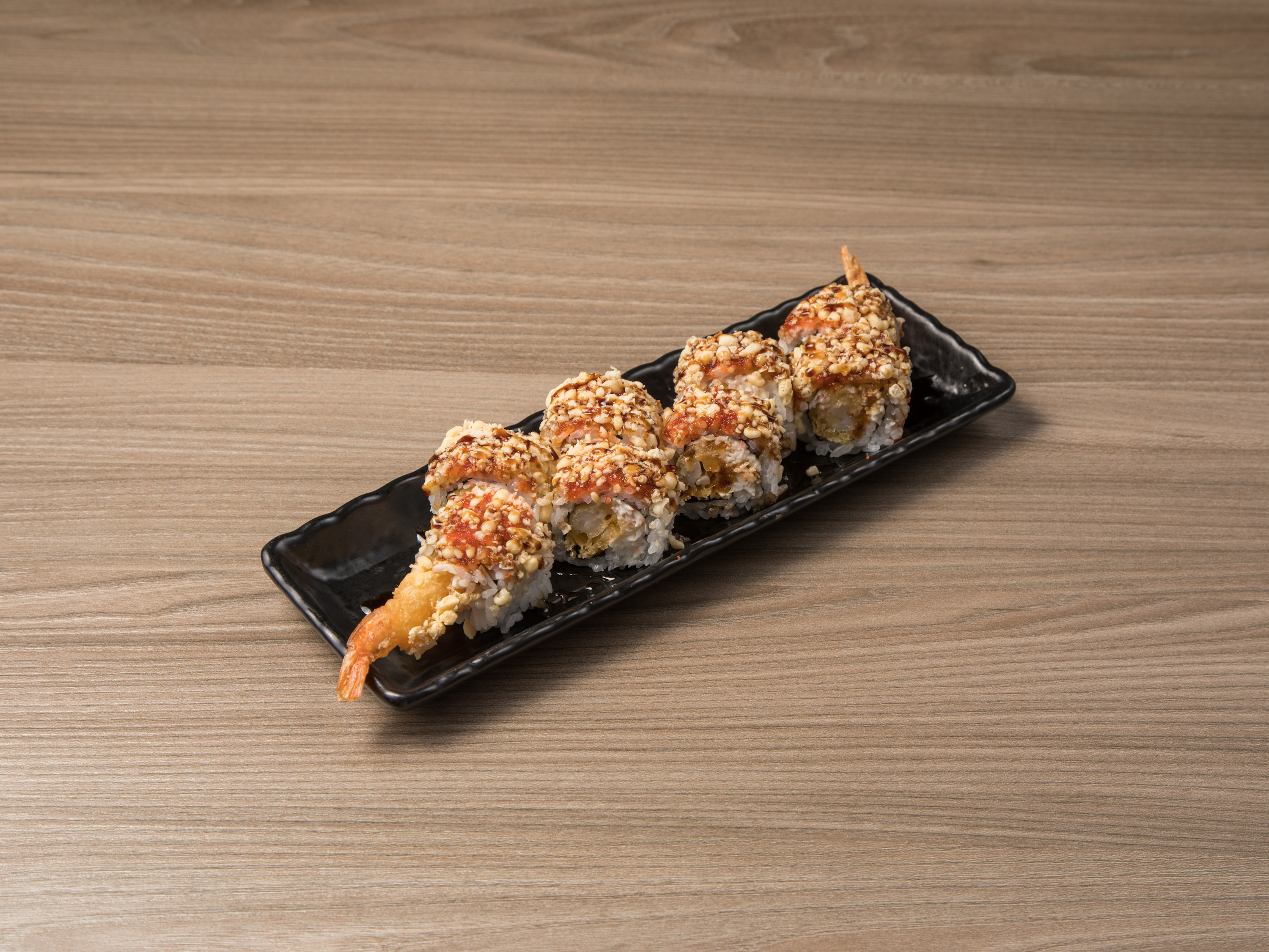 Order S12. Crunchy Tempura Shrimp Roll food online from Lychee Kitchen store, Phoenix on bringmethat.com