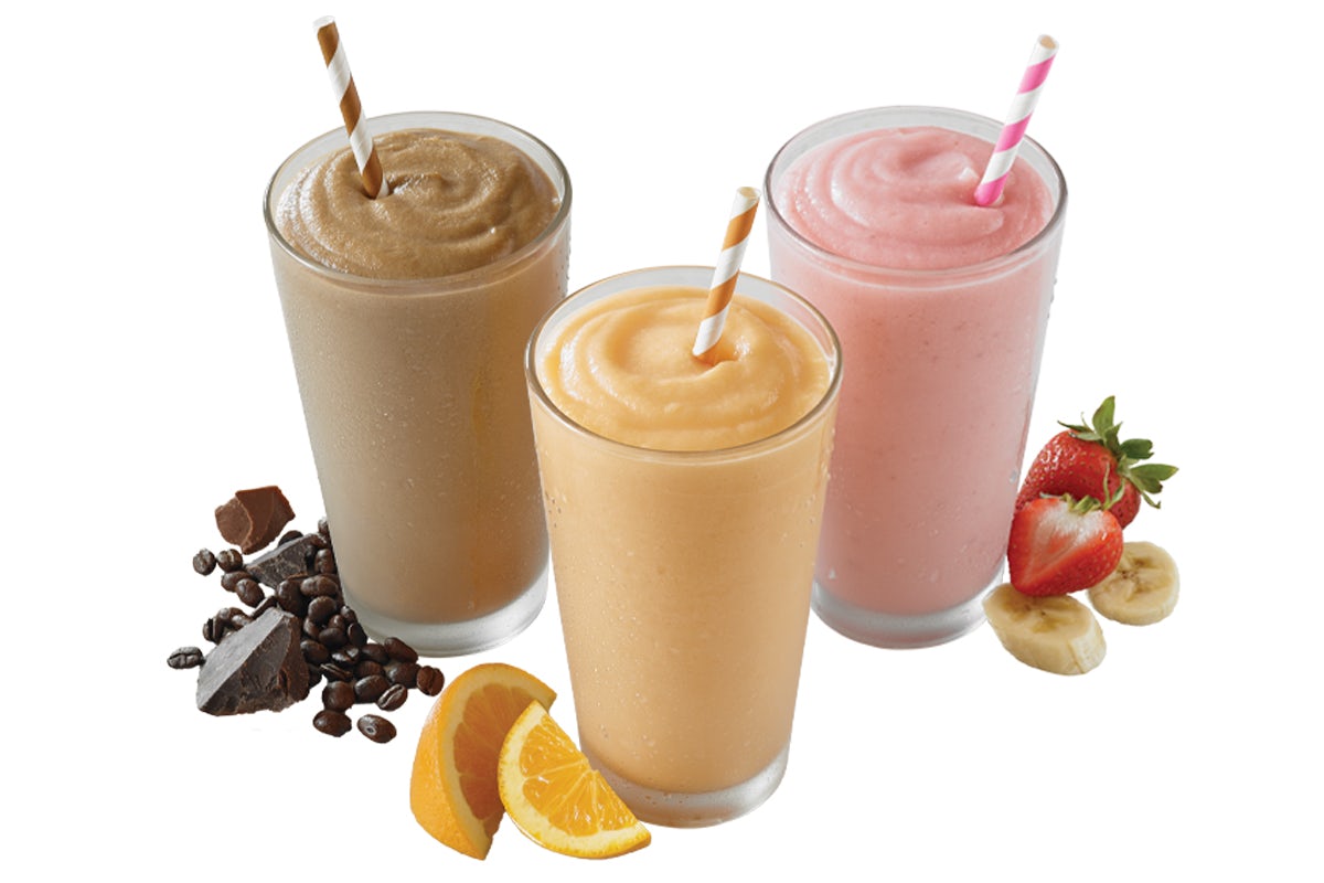 Order Smoothies food online from Pretzelmaker store, Mason City on bringmethat.com
