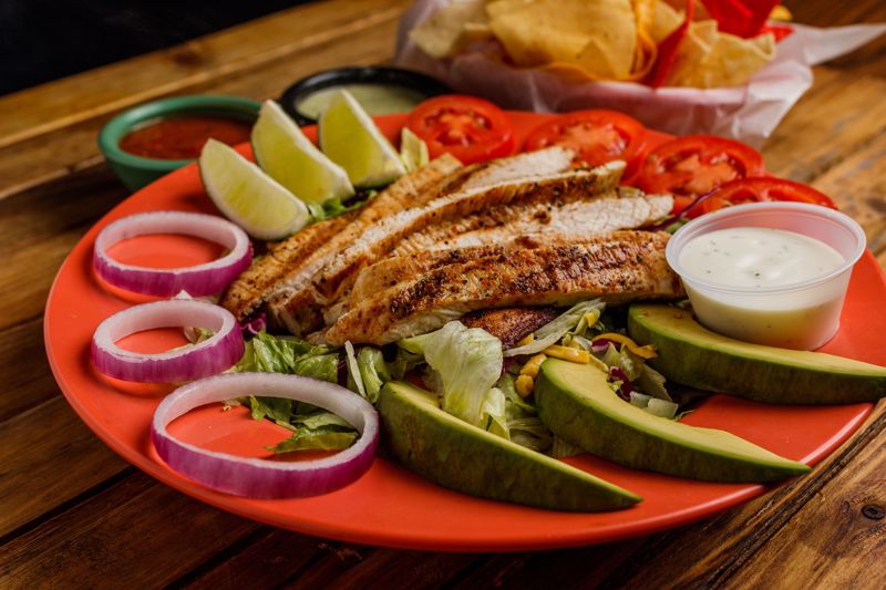 Order Grilled Chicken Salad food online from Cilantros Mexican Restaurant store, Houston on bringmethat.com