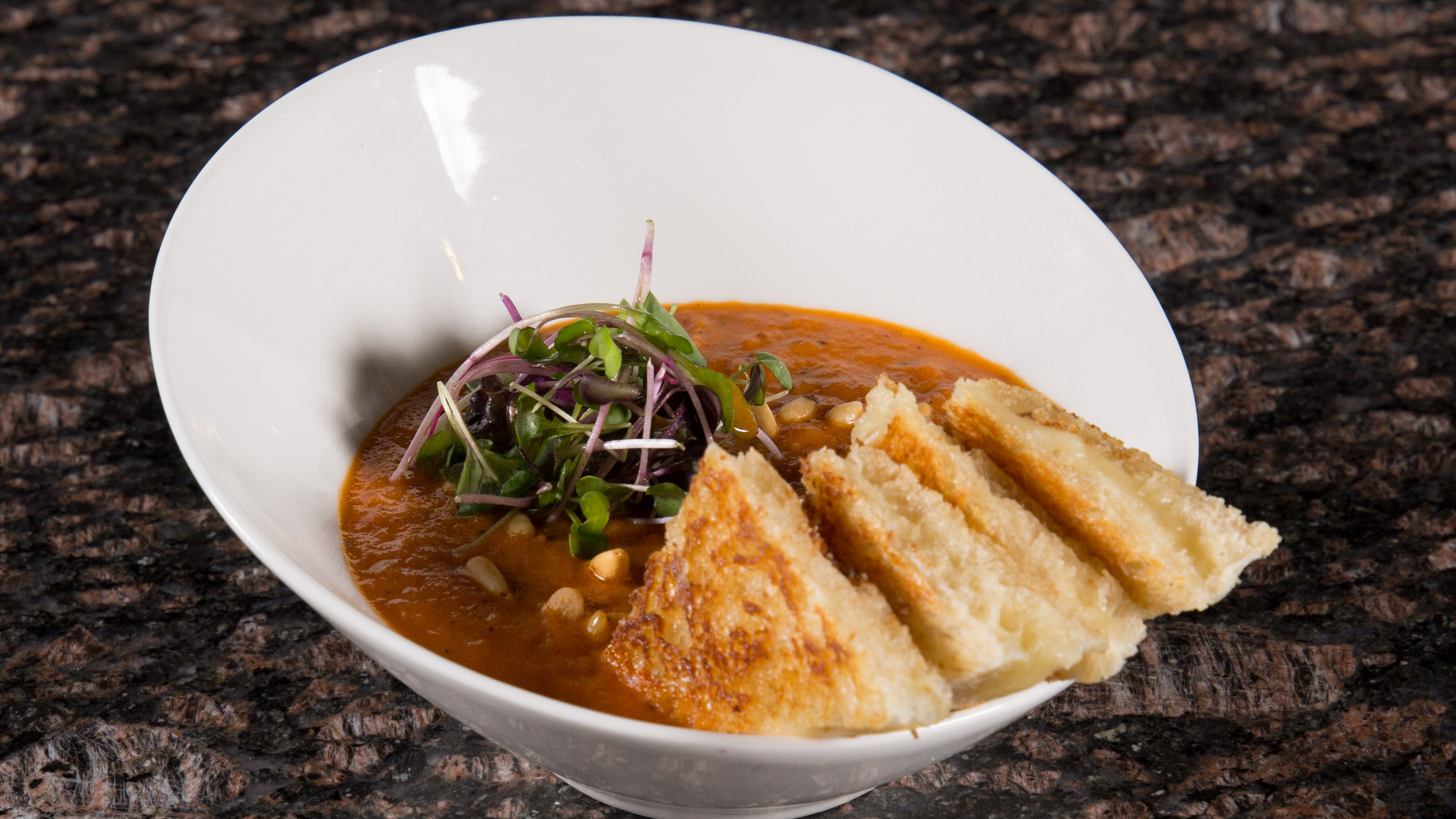 Order Charred Hot House Tomato Soup food online from Eno Vino Wine Bar & Bistro store, Madison on bringmethat.com