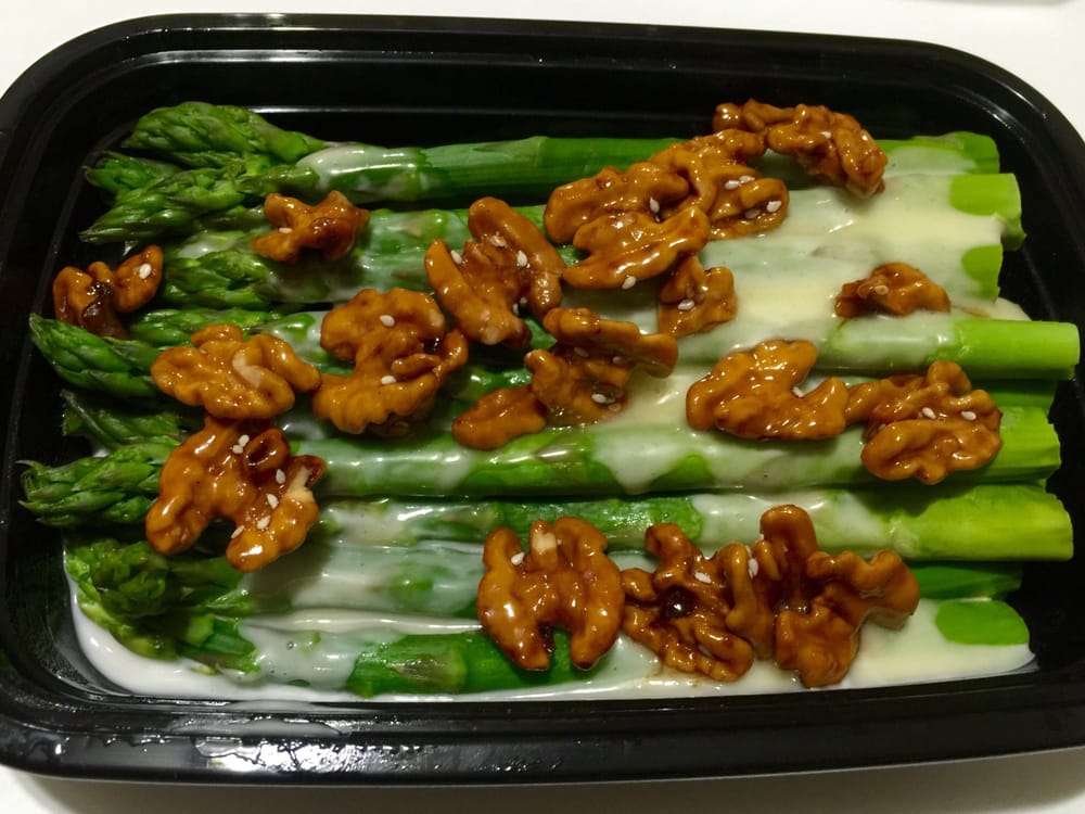 Order Asparagus with Honey Walnut Sauce 核桃蘆筍 food online from Win Garden store, San Francisco on bringmethat.com
