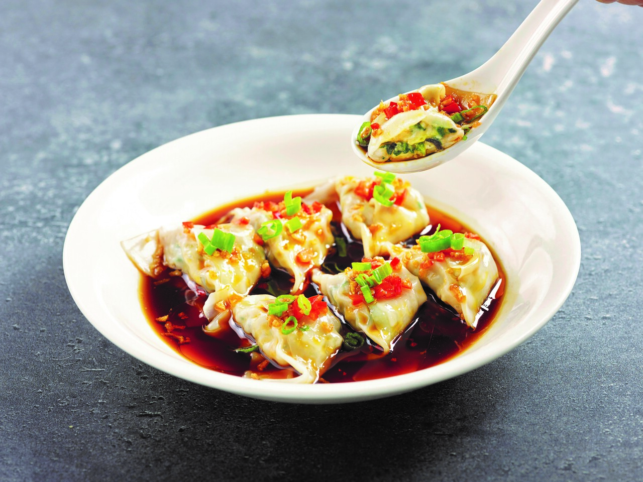 Order B12. Chicken Wonton in Chili Vinaigrette food online from Paradise Dynasty store, Costa Mesa on bringmethat.com