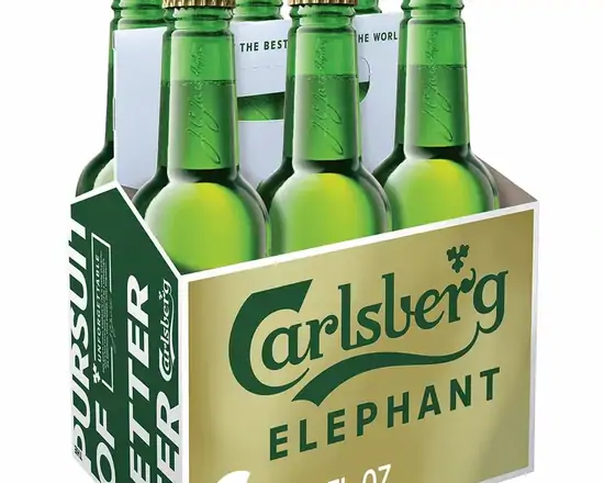 Order Carlsberg Elephant Strong Lager 7.2 % abv 6pk-11oz Btls food online from Sousa Wines & Liquors store, Mountain View on bringmethat.com