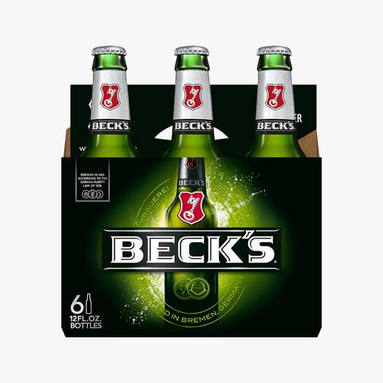 Order Becks' 6 pack food online from Goodie Liquor And Wine store, Santa Monica on bringmethat.com