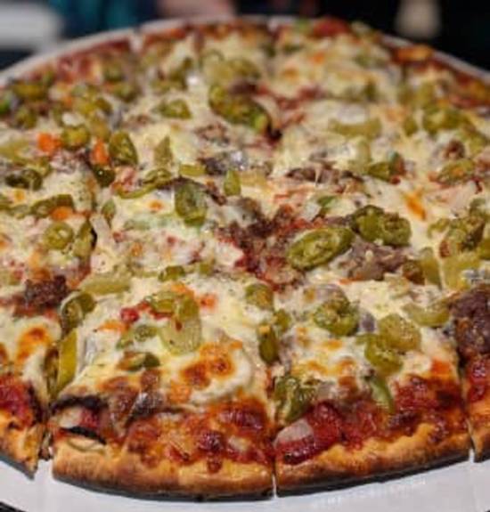 Order The Bull & Bear Pizza food online from Salerno Pizzeria & Sports Bar store, Hodgkins on bringmethat.com