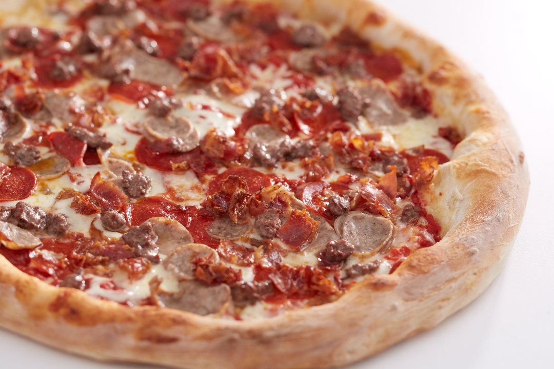 Order 7” Meat Lover food online from Sals Just Pizza store, North Andover on bringmethat.com