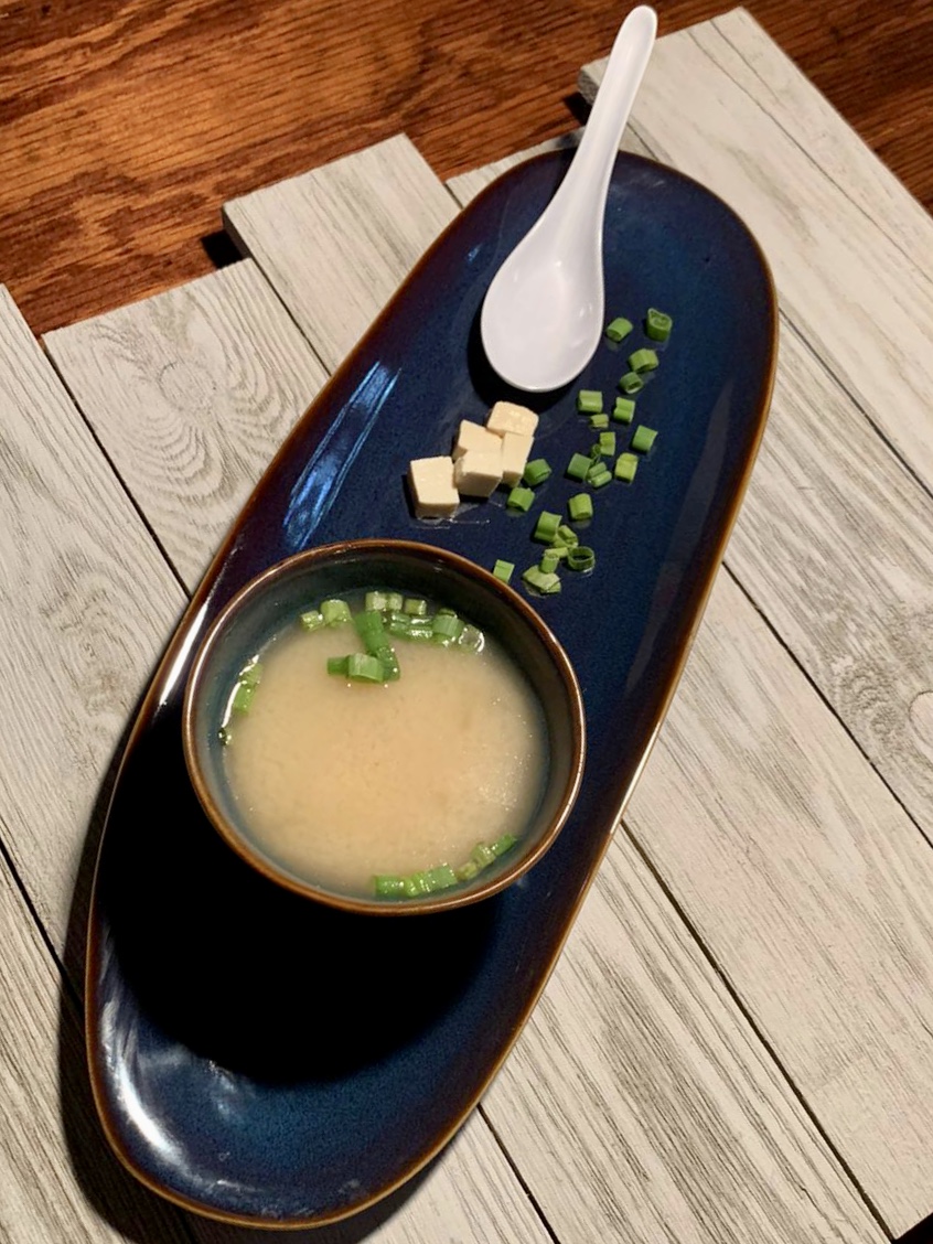 Order Miso Soup food online from Moonrise Spirits And Sushi store, El Paso on bringmethat.com