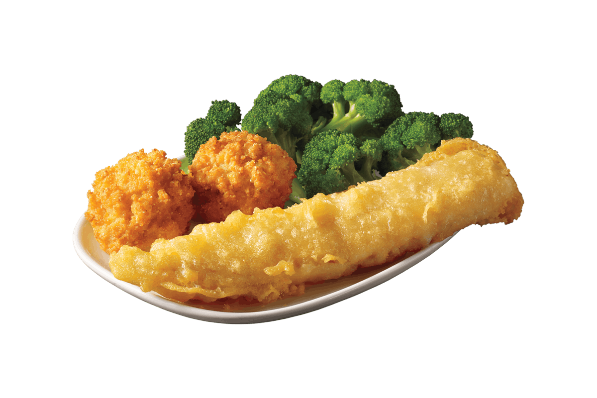 Order Kid's Batter Dipped Fish Meal food online from Captain Ds Seafood Restaurants store, Durham on bringmethat.com