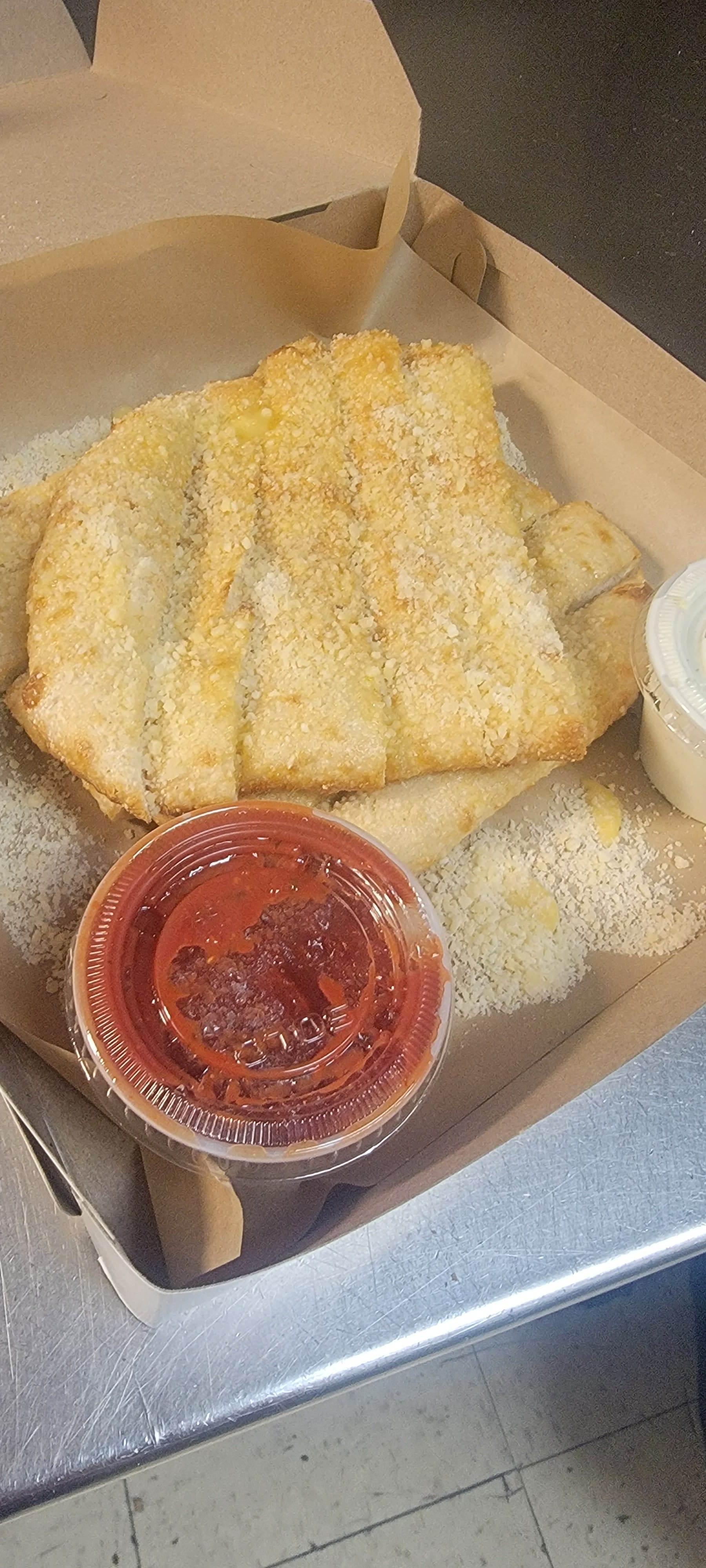 Order Stosh's Garlic Sticks - 6 Pieces food online from Stosh Pizza store, Center Line on bringmethat.com