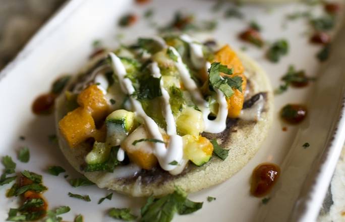 Order Vegetable Sopes. food online from Gringos & Mariachis store, Potomac on bringmethat.com