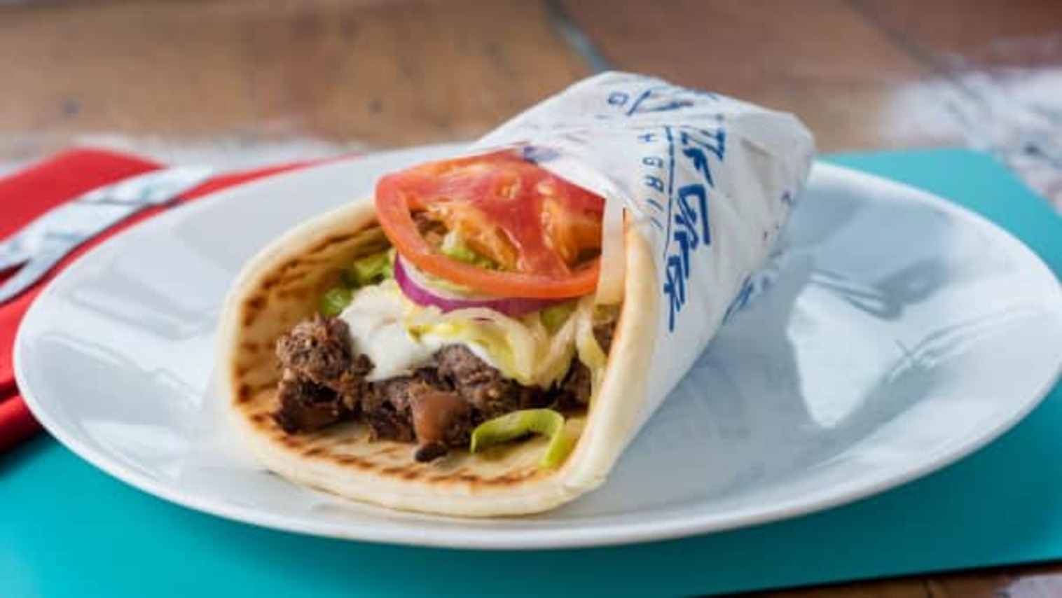 Order LAMB PITA food online from Little Greek Fresh Grill store, Youngstown on bringmethat.com