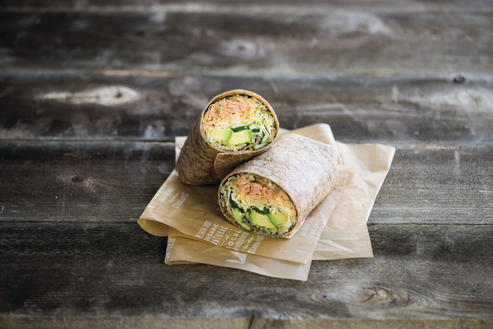 Order Wild Caught Salmon Burrito food online from Sharky's Woodfired Mexican Grill - Newport Coast store, Newport Coast on bringmethat.com