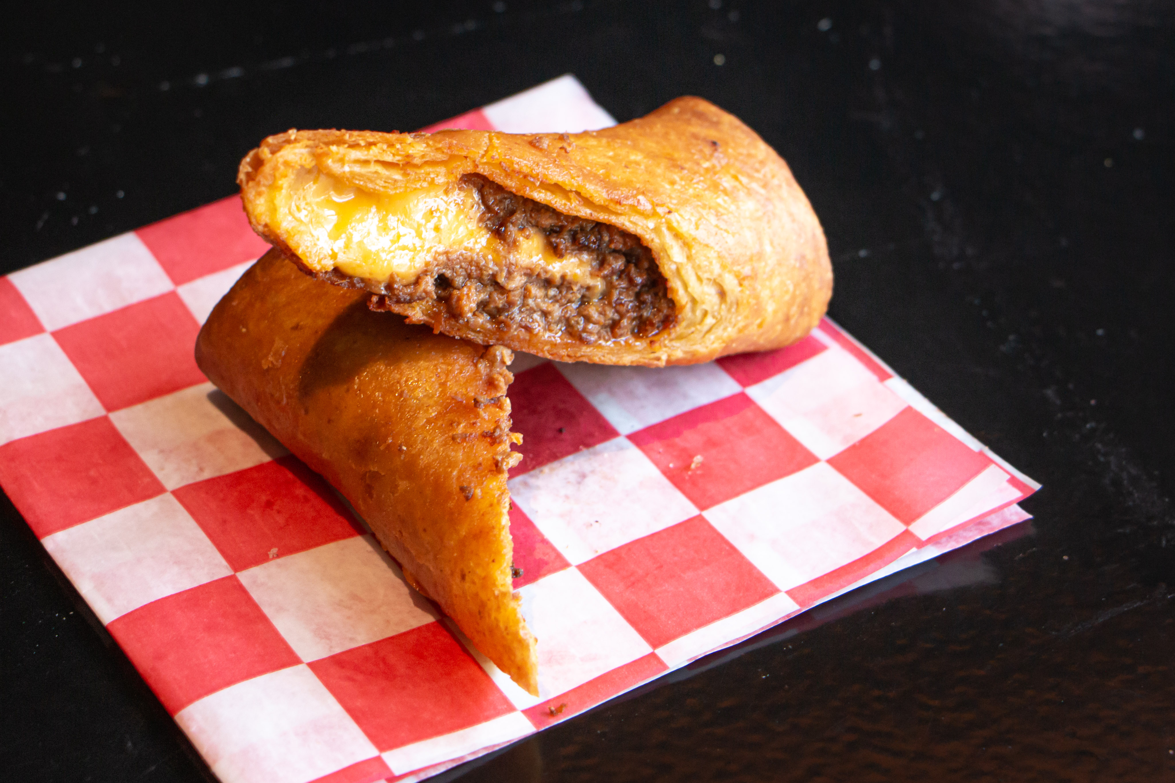 Order Deep-Fried Beef and Cheese Burrito food online from Broke, High, Hungry store, Chicago on bringmethat.com