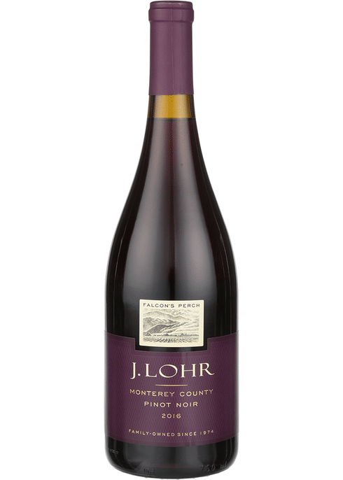 Order J Lohr Falcon's Perch Monterey County Pinot Noir Wine 750 ml. food online from Mirage Wine & Liquor store, Palm Springs on bringmethat.com