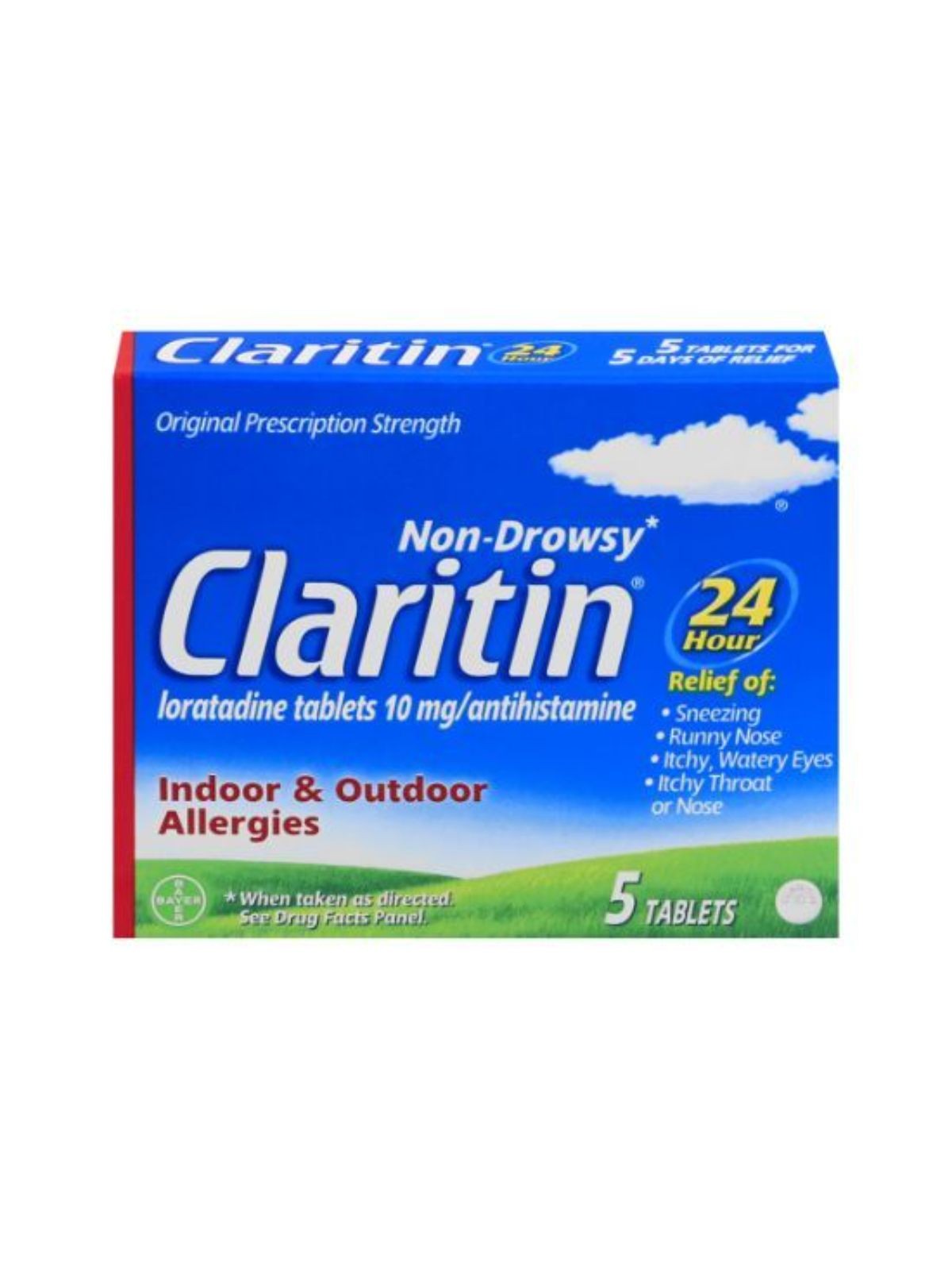 Order Claritin 24 Hour Allergy Tabs (5 count) food online from Stock-Up Mart store, Minneapolis on bringmethat.com