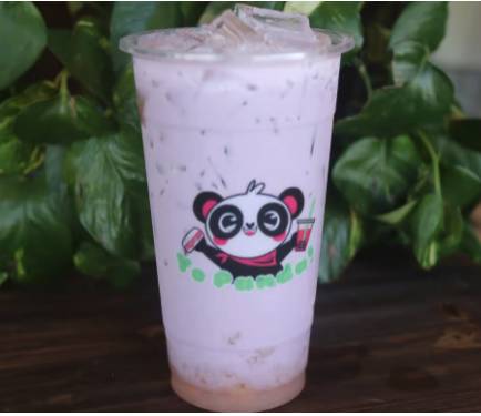 Order Taro Milk Tea (24 oz) food online from Corner Park Cafe store, Santa Rosa on bringmethat.com