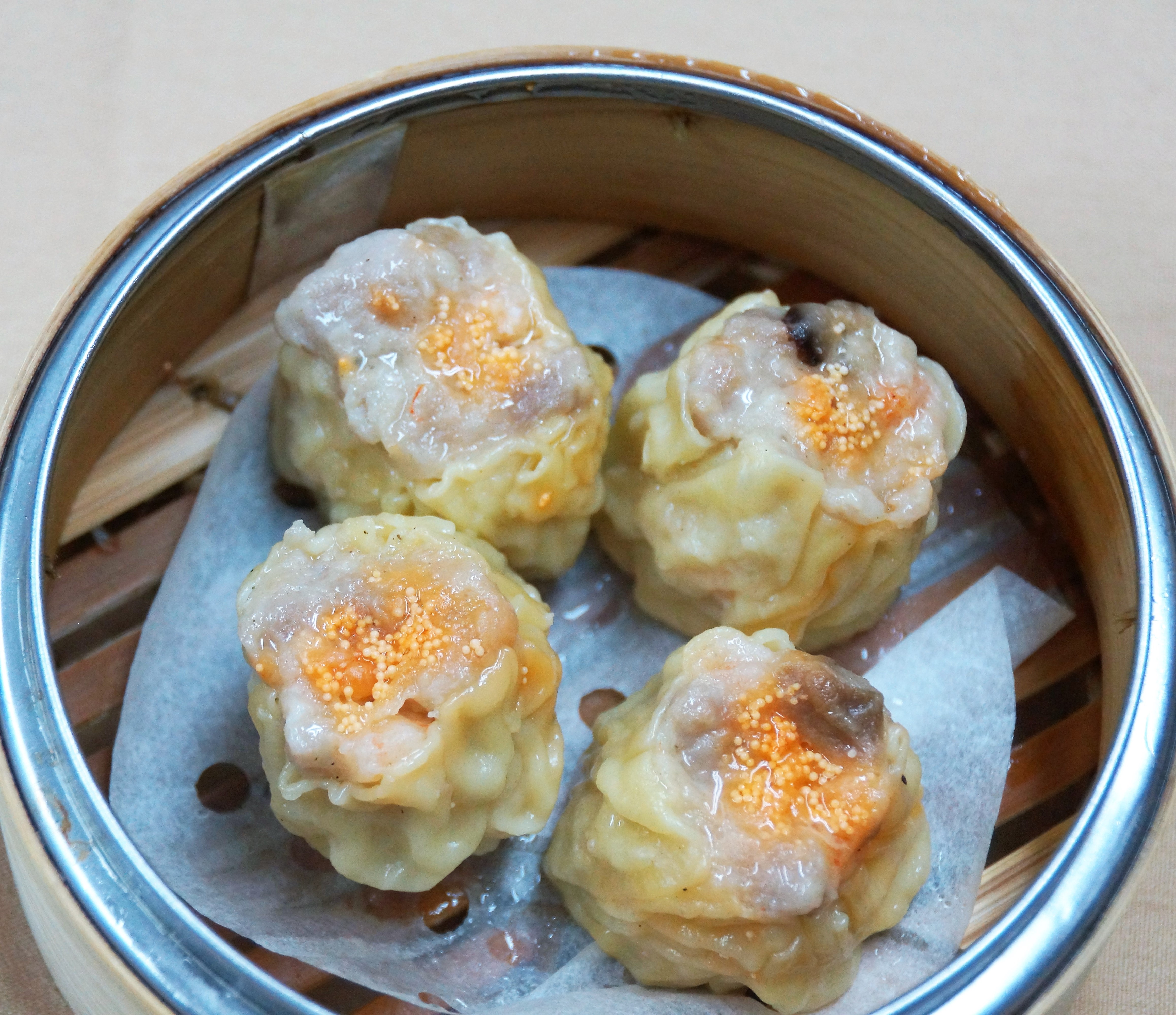 Order 18. Seafood Shu Mai food online from Dim Sum Palace store, New York on bringmethat.com