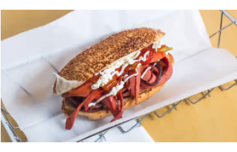 Order Kumru Meat Sandwich food online from Simit & Poacha store, Houston on bringmethat.com