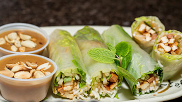Order Vegetarian Spring Rolls food online from Chopstix store, Seaside on bringmethat.com