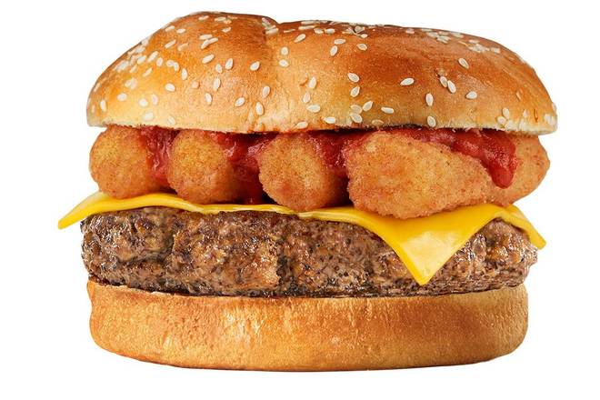 Order Mad for Mozza Burger food online from Burger Den store, Mcallen on bringmethat.com