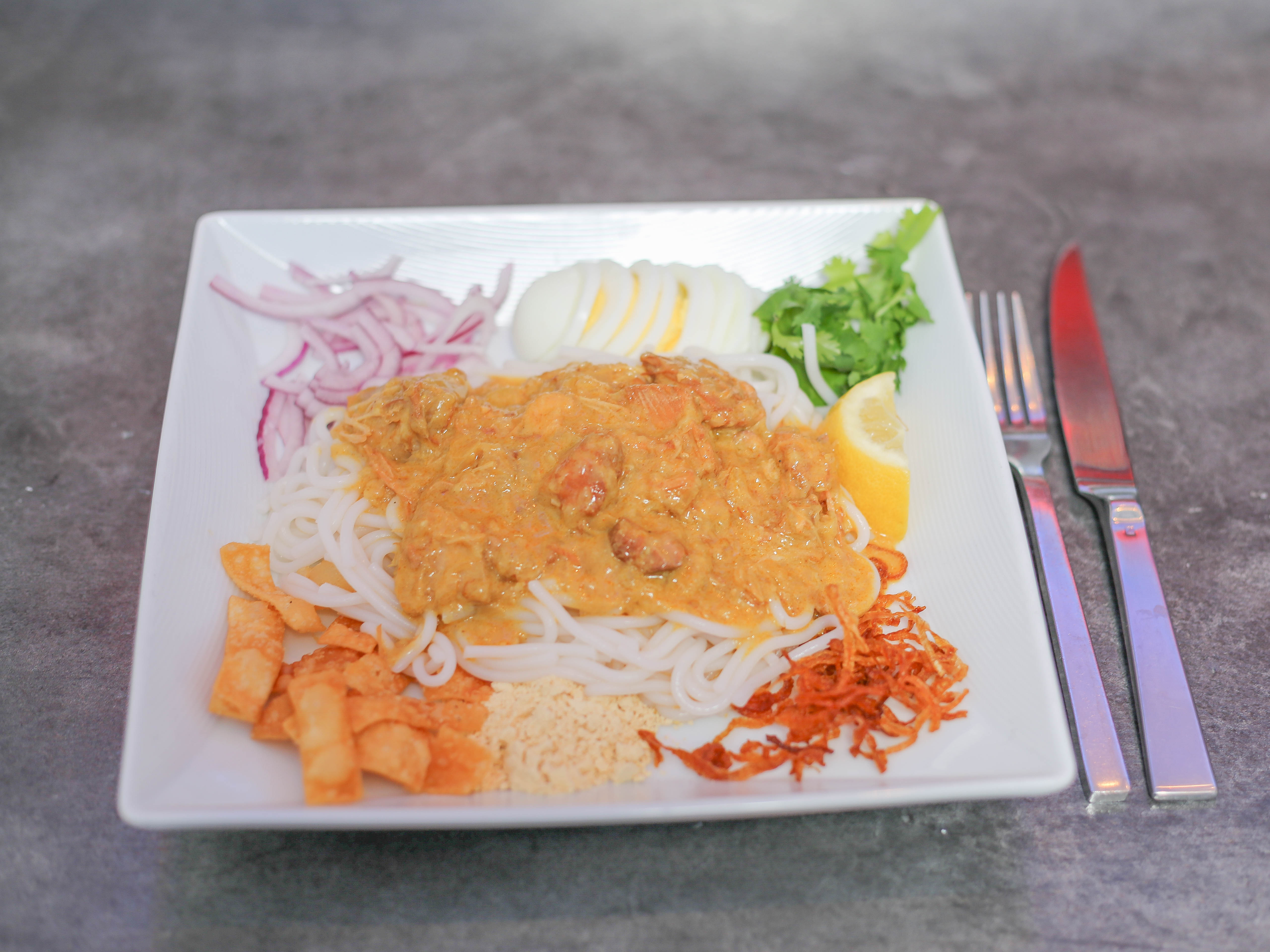 Order Nan Gyi Dok food online from Rangoon Ruby Burmese Cuisine - San Carlos store, San Carlos on bringmethat.com