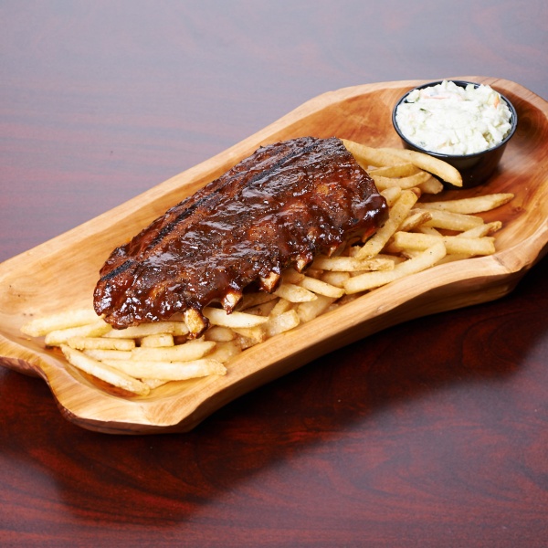 Order 1/2 Slab BBQ Ribs food online from Highlander's Grill store, Hickory Hills on bringmethat.com