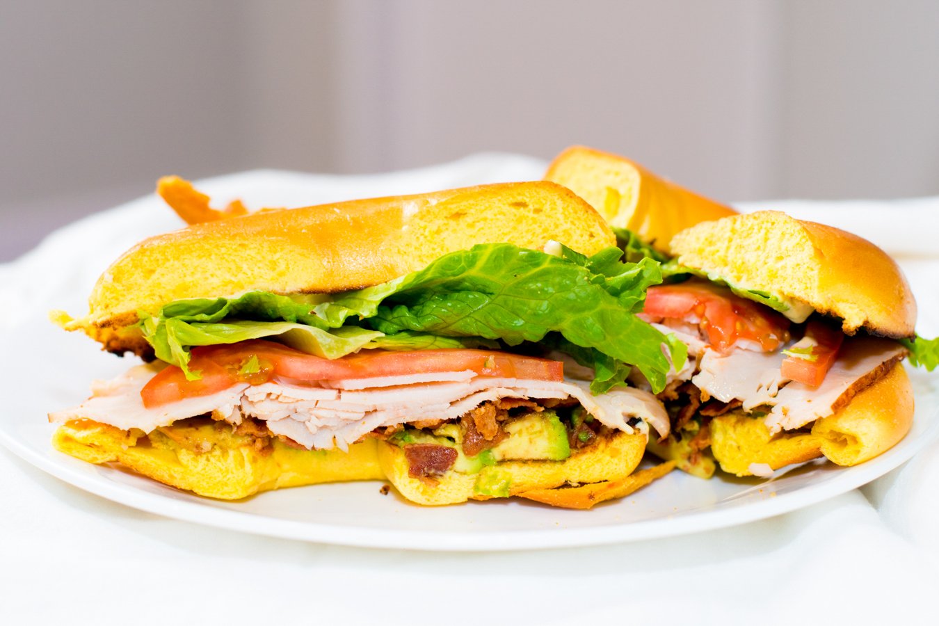 Order Turkey, Bacon, Avocado Sandwich  food online from Avalon Bagels To Burgers store, Placentia on bringmethat.com