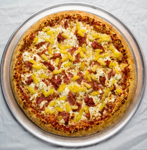 Order Small Aloha Pizza food online from Hotbox Pizza store, West Lafayette on bringmethat.com