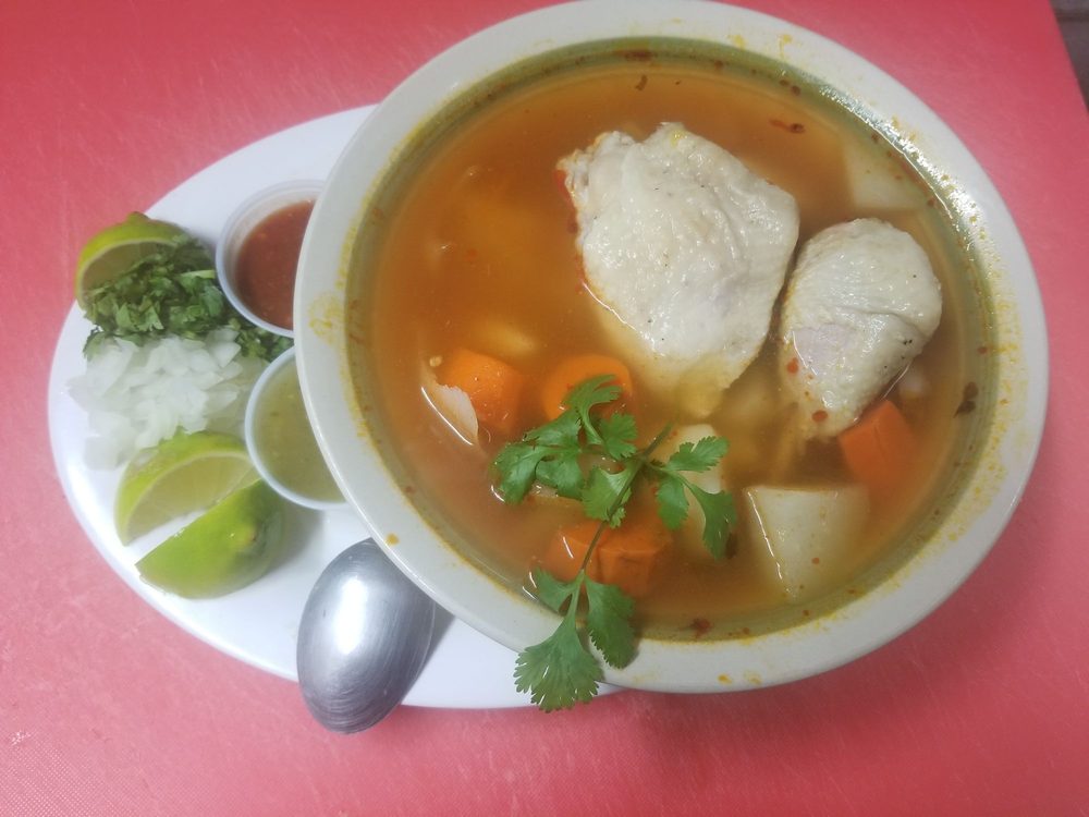 Order Mexican Chicken Soup food online from Tori Nick Taqueria store, Santa Ana on bringmethat.com
