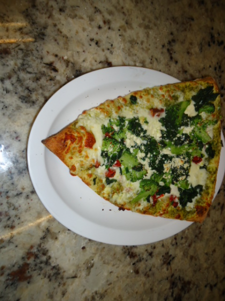 Order Pesto Delight Pizza Slice food online from Supreme pizza store, San Francisco on bringmethat.com