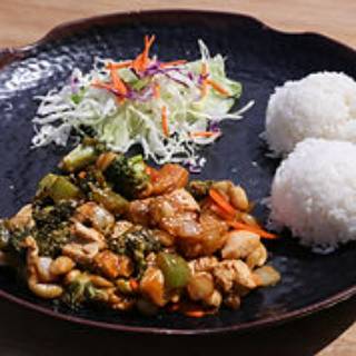 Order Cashew Chicken food online from Nom Nom Teriyaki store, Everett on bringmethat.com