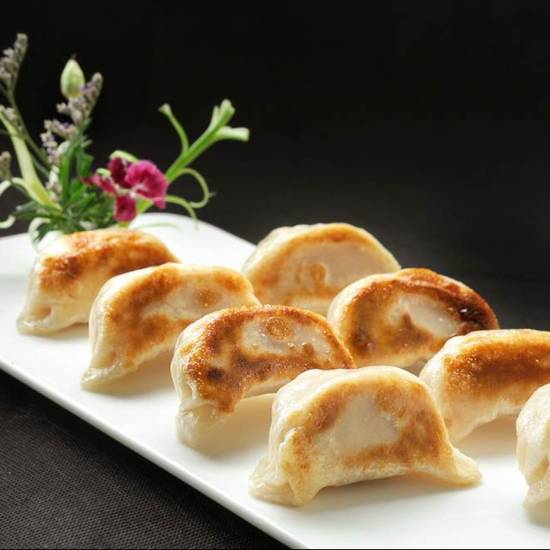 Order Pan Fried Pork Dumpling煎饺 food online from Chuanyu Fusion store, Oklahoma City on bringmethat.com
