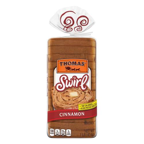 Order Thomas' · Cinnamon Swirl Bread (1 lb) food online from United Supermarkets store, Plainview on bringmethat.com