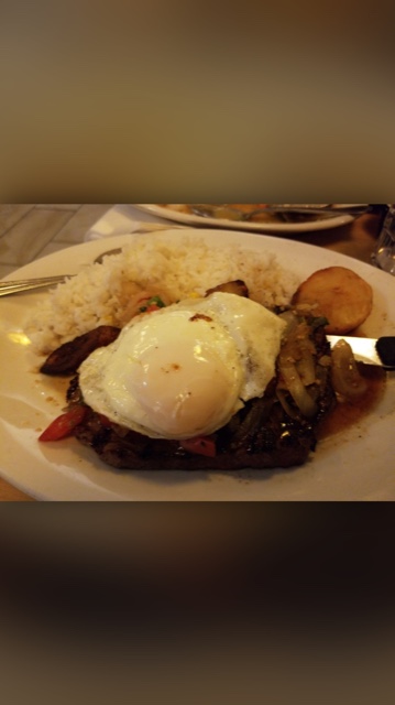 Order Bistec a Lo Pobre food online from Mi Lindo Peru Restaurant store, San Francisco on bringmethat.com